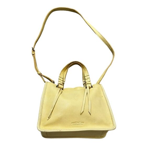 American Leather Mini Crossbody Satchel in Soft Yellow - Picture 1 of 16